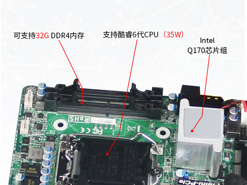 東田工控主機(jī)|嵌入式6串口6USB工業(yè)電腦|DTB-3042-Q170