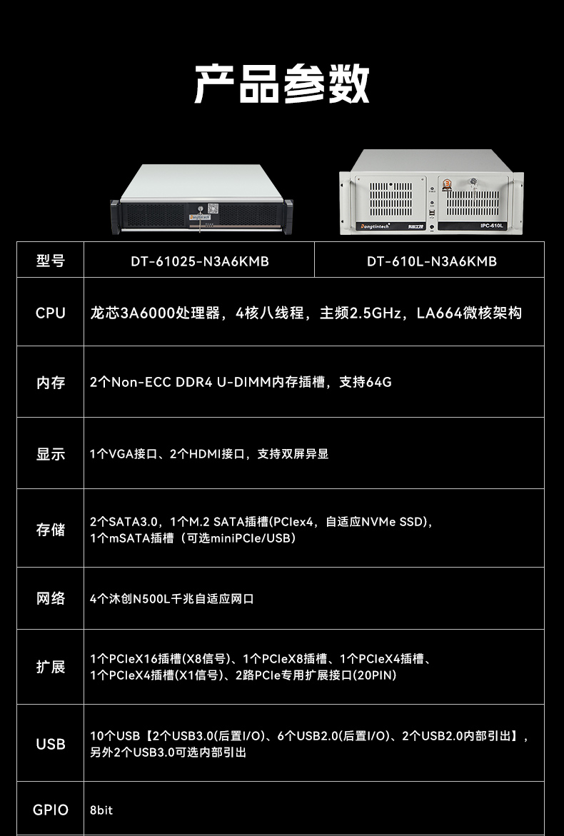 國產(chǎn)龍芯多網(wǎng)口北京工控機,雙顯工業(yè)主機電腦,DT-61025-N3A6KMB.jpg