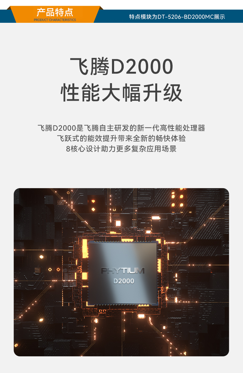 東田國(guó)產(chǎn)飛騰D2000 CPU,壁掛式長(zhǎng)春工控機(jī),DT-5206-BD2000MC.jpg